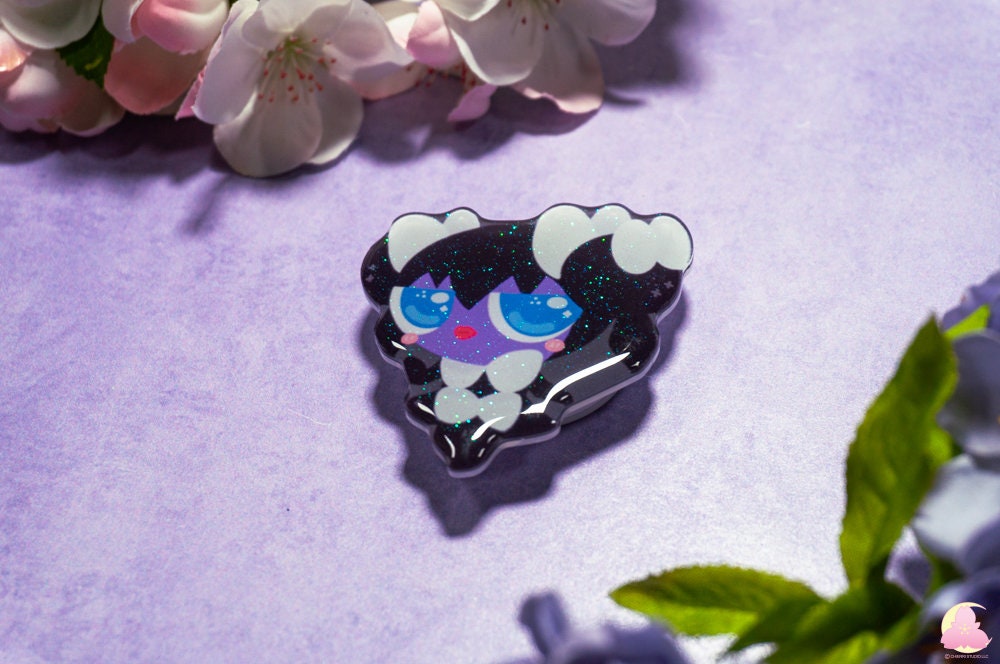 V.X Psychic Type/ Cute Animal Phone Grips/Kawaii grip/ Acrylic grips/Glitter acrylic grips/ Poke Phone Grips/ Goth