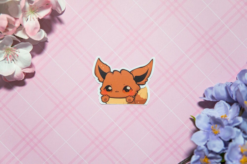 Eeveelution Pokemon Peeker Vinyl Waterproof, UV light resistance