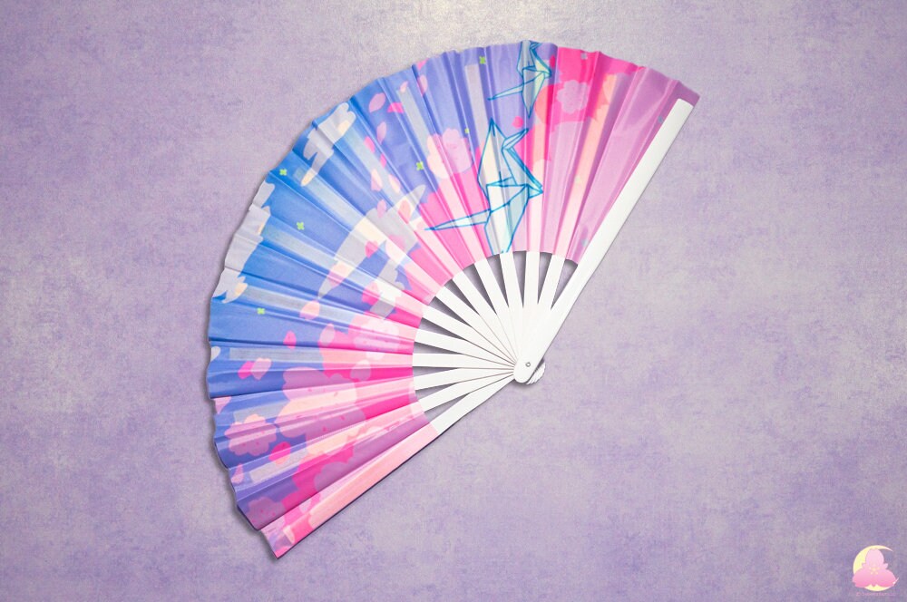 P3. Festival Fan, Rave Fan, Glow in the Dark Fan, Reflective Fan, Kawaii Fan, Cool looking fan, Cute Fan, Summer fan