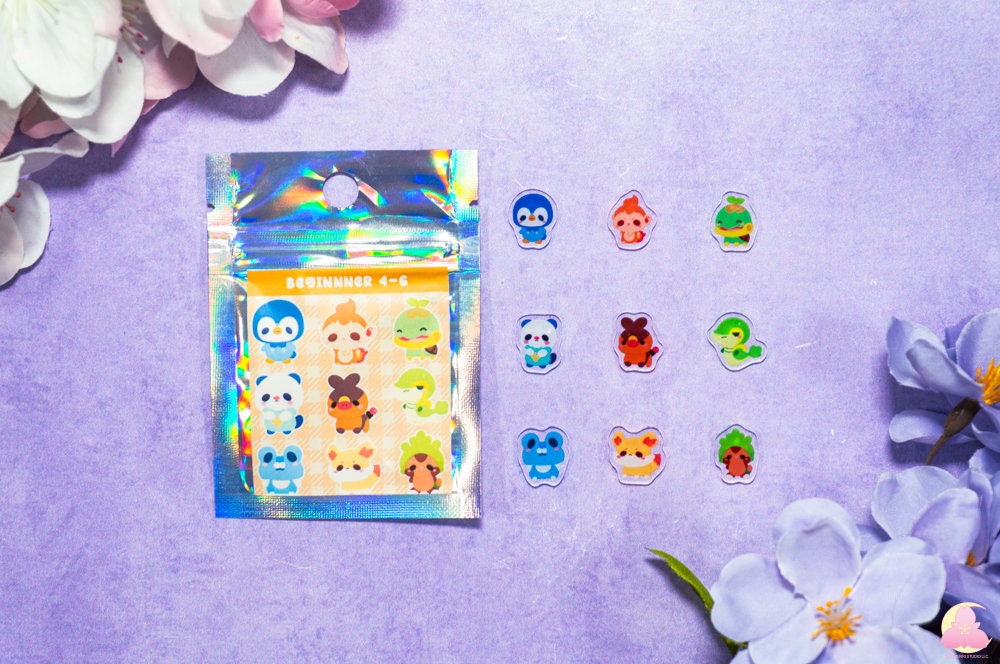 Pokm little charms bag/ Beginner Pokm/ very cute tiny charms, Cute/ Kawaii/ Cute Charm/ Collectible/ Made For Shaker Keychain