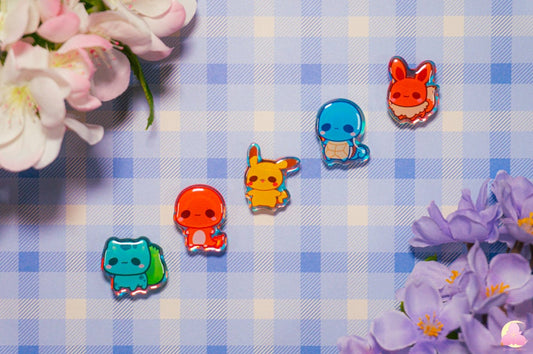 S1 Cute Animal Shoe Charms/ kawaii/ Acrylic/ Shiny acrylic/ Reflective