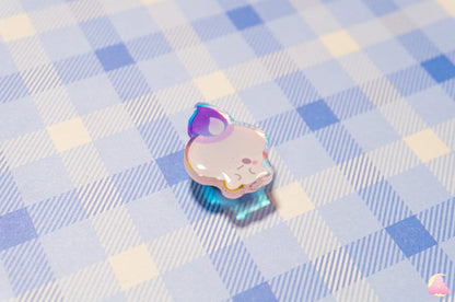 S11. Cute Animal Shoe Charms/ ghost type / kawaii/ Acrylic/ Shiny acrylic/ Reflective