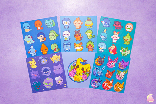 Small 4"x4" print | Letter | Display print | Kawaii Gifts | Decorative Print | Stationery