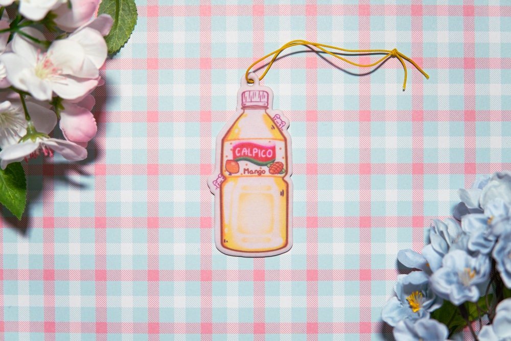 Strawberry Calpico Car freshener , Mango Calpico Air freshener, Peach Calpico Air freshener, Original Calpico Air freshener, Cute Drinks