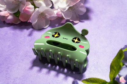 Cute Kawaii Mapie Story hair clips, Hair claws, Acetate hair claw, cute hair clips, Cow hair clip, Penguin hair claw, Gummy Pink Hair Claw