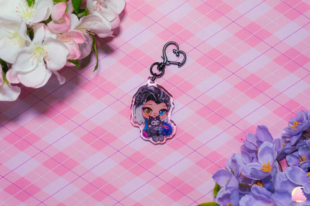 SERIES 2: Valo Agent and plushie, Cute Keychain, Kawaii Keychains, Gift for her, Gift for him <3