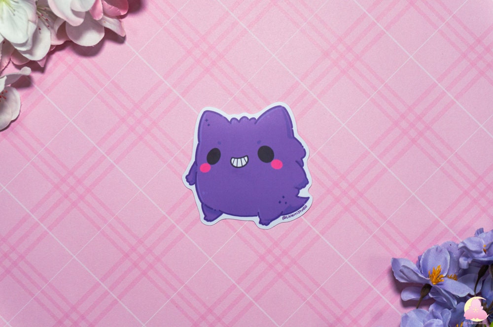 Legendary Pokemon Vinyl Waterproof, Matte Stickers, UV light resistance, waterproof stickers, Gengaa