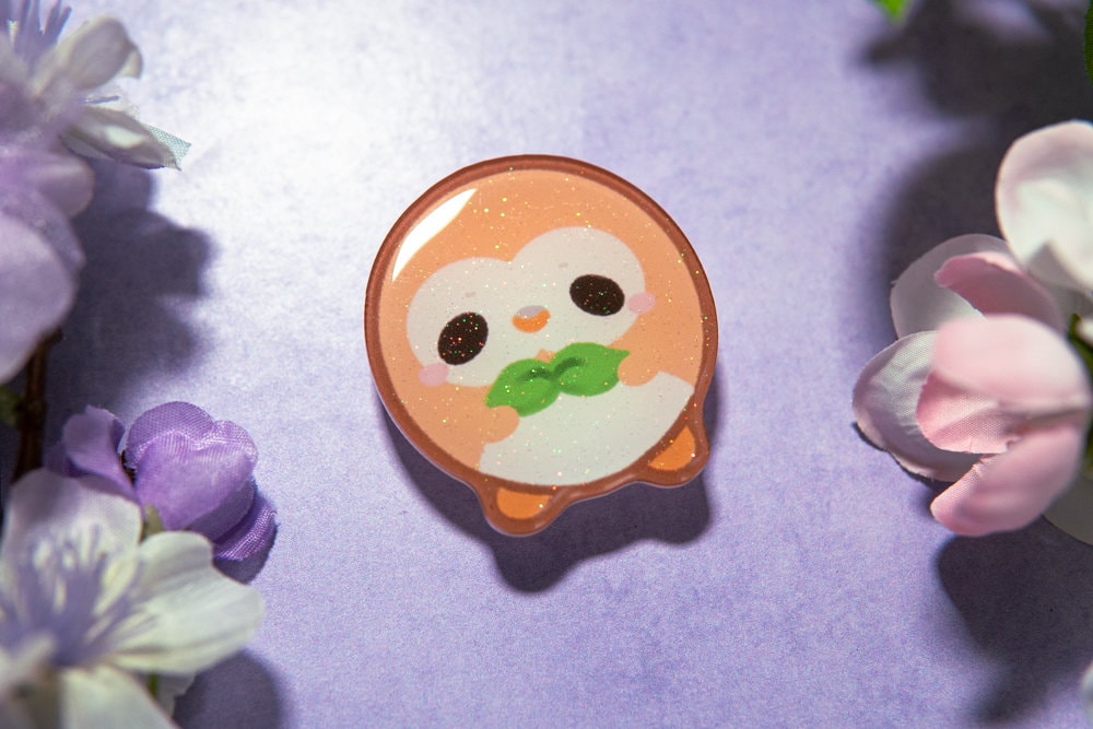 V.8 Cute Animal Phone Grips/ kawaii grip/ Acrylic grips/ glitter acrylic grips/ Poke Phone Grips