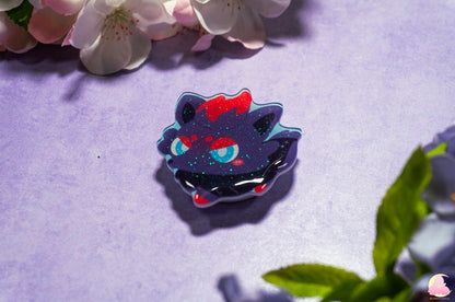 V.X Dark type Phone Grips/Kawaii grip/ Acrylic grips/ glitter acrylic grips/ Poke Phone Grips/ Darkraii/ Zoruaa