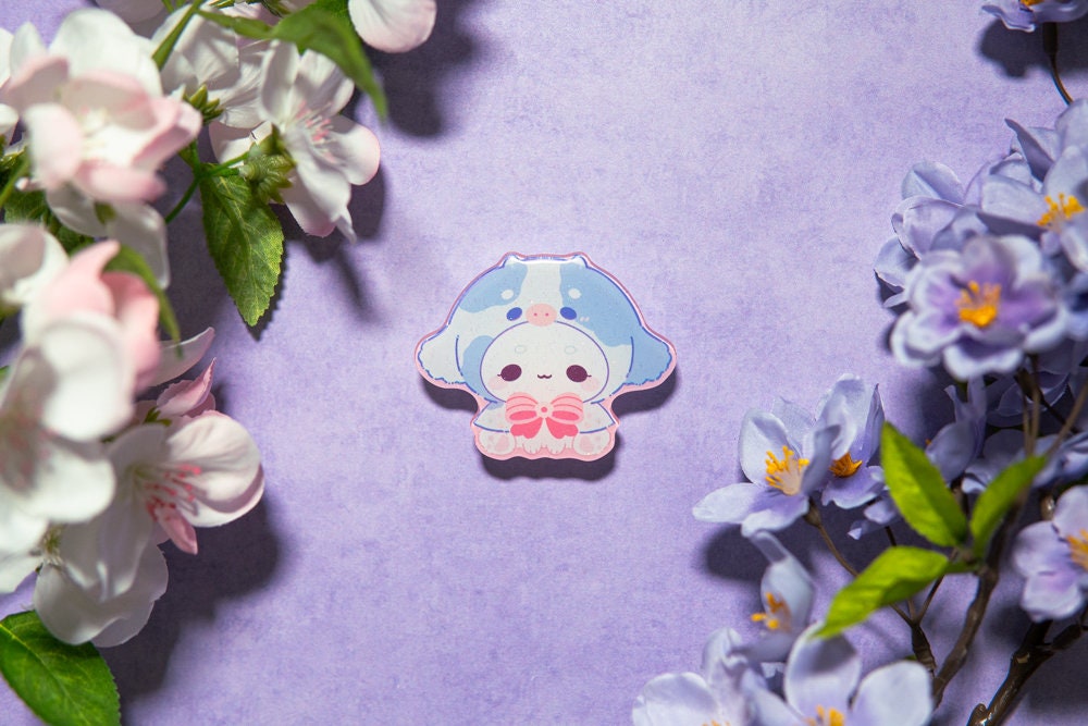 V.16 Cute Cow Phone Grips/ kawaii grip/ Acrylic grips/ glitter acrylic grips/ Animal kawaii/ sturdy grips/ Cute Grips