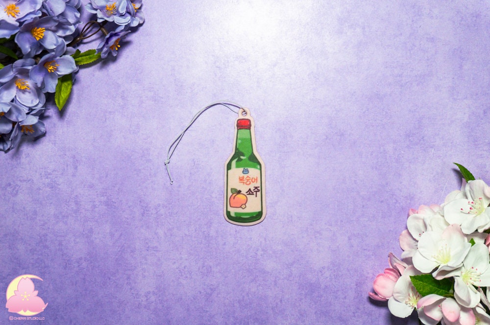 Soju Car freshener, BlueberrySoju Air freshener, Yogurt Soju Air freshener, Peach Soju Air freshener, Plum, Cute Air Freshener, Kawaii