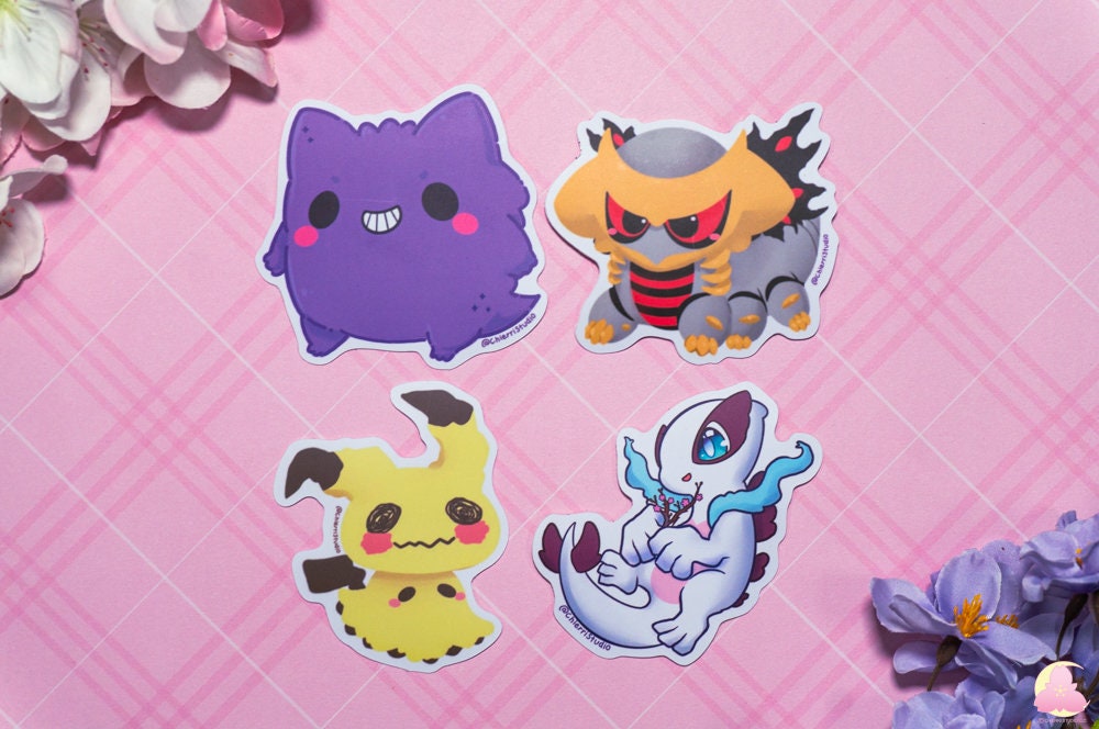 Legendary Pokemon Vinyl Waterproof, Matte Stickers, UV light resistance, waterproof stickers, Gengaa