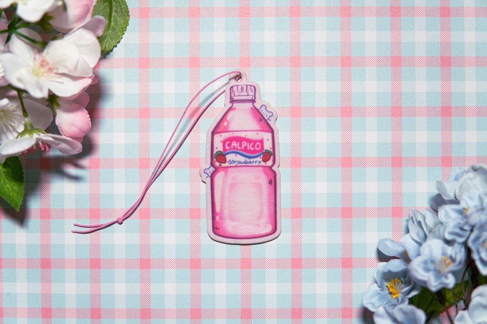 Strawberry Calpico Car freshener , Mango Calpico Air freshener, Peach Calpico Air freshener, Original Calpico Air freshener, Cute Drinks