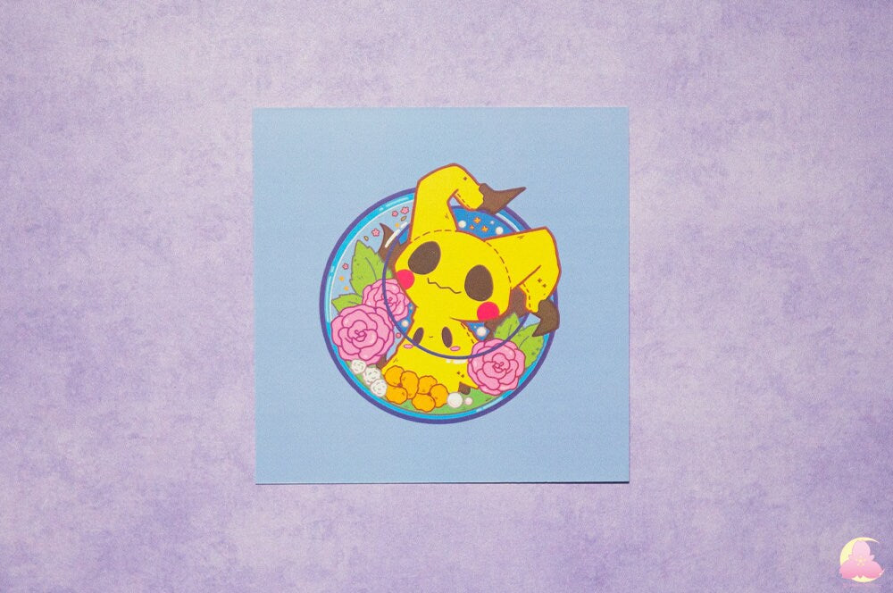 Small 4"x4" print | Letter | Display print | Kawaii Gifts | Decorative Print | Stationery