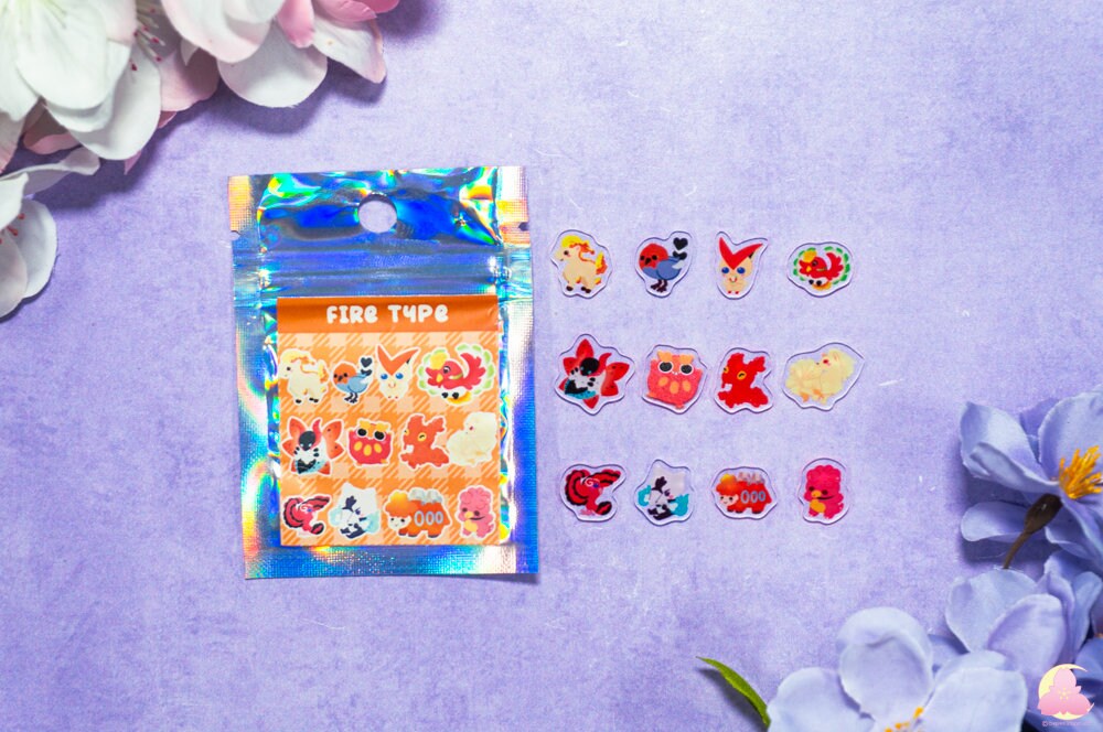 Pokm little charms bag/ Type Pokm/ very cute tiny charms, Cute/ Kawaii/ Cute Charm/ Collectible/ Made For Shaker Keychain