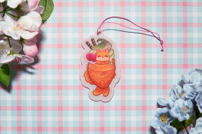 Taiyaki Fish Ice Cream Car freshener, Fruity Taiyaki Air freshener, Kawaii Animal Air freshener, Cute Air freshener