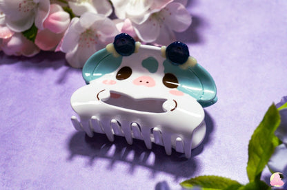 Cute Kawaii Animal hair claws/ Acetate hair claw/ Frog/ Chicken claw/ Lemon cow hair clip/ Blueberry cow hair claw/ Strawberry Cow