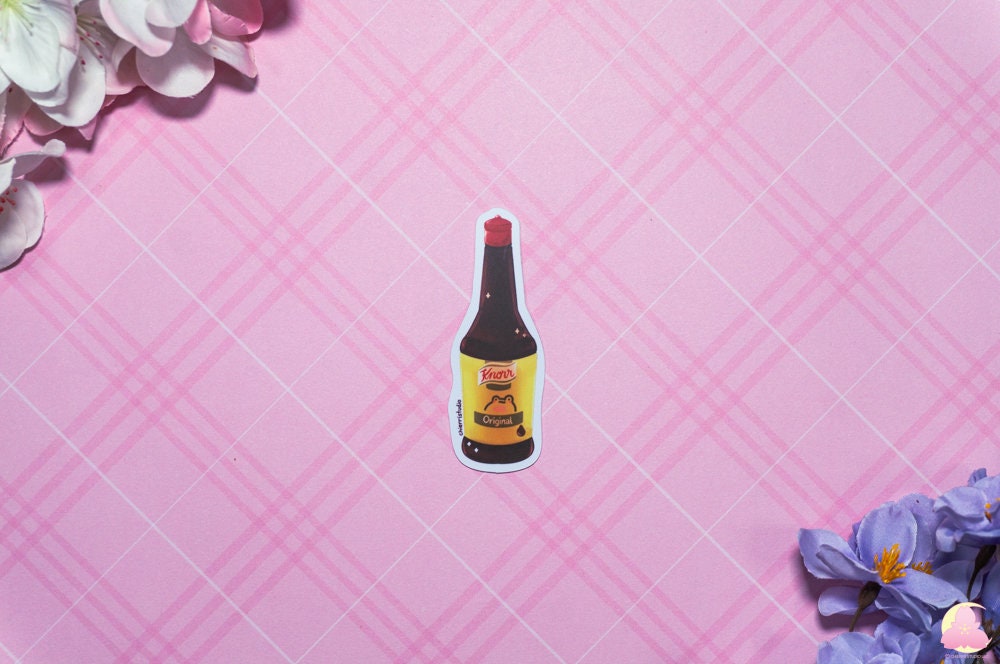 Sauces Series Sticker Waterproof, Matte Stickers, UV light resistance, waterproof stickers, Cute Stickers, Kawaii Asian Sauces Stickers