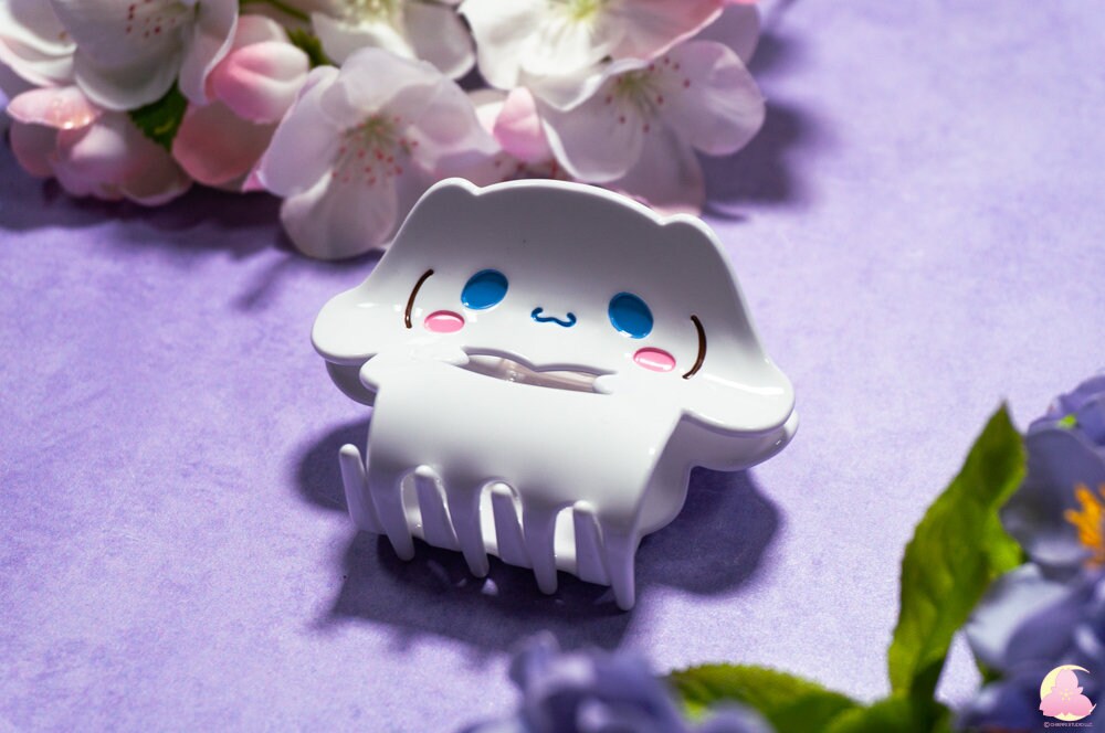 Cute Sanwiou and Pink Boy Kawaii hair clips, Hair claws, Acetate hair claws, Karbe hair clips, Rabbit hair clips, Black rabbit hair claw