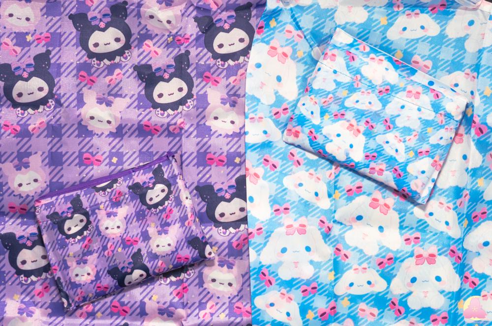 Grocery Shopping Bag | Pocket | Canvas Bag | Kawaii Cute Grocery Reusable Bag | Tug in mini bag | Recycle and reusuable