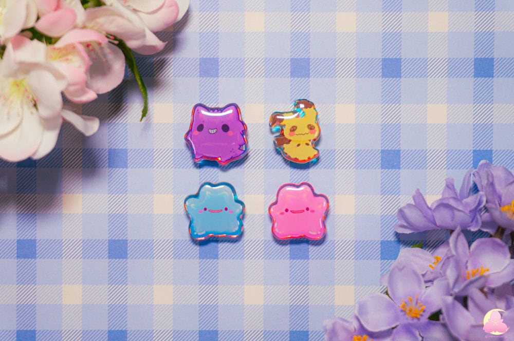 S4. Cute Animal Shoe Charms/ kawaii/ Acrylic/ Shiny acrylic/ Reflective