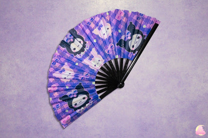 P2. Festival Fan, Rave Fan, Glow in the Dark Fan, Reflective Fan, Kawaii Fan, Cool looking fan, Cute Fan, Summer fan