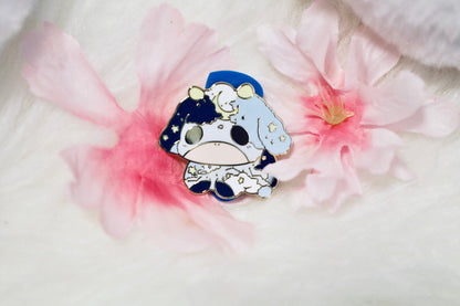 Cow Enamel Pin, Cute Enamel Pin, Strawberry cow, Star cow, Sun cow, Moon cow, Cute cow pins, Cutie cow, Kawaii enamel pin