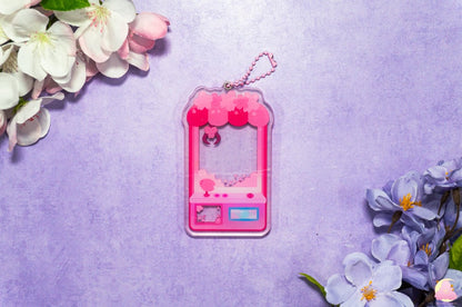 Acrylic Shaker Keychains, Removable Shaker Charms, Magnet Keychains, Cute Keychains, Water/ Grass/ Fire/ Dark/ Grass/ Cherry Blossom Shaker