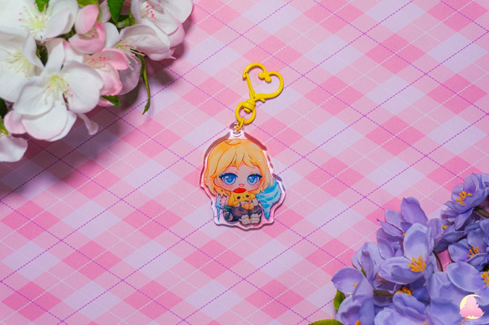 SERIES 2: Valo Agent and plushie, Cute Keychain, Kawaii Keychains, Gift for her, Gift for him <3