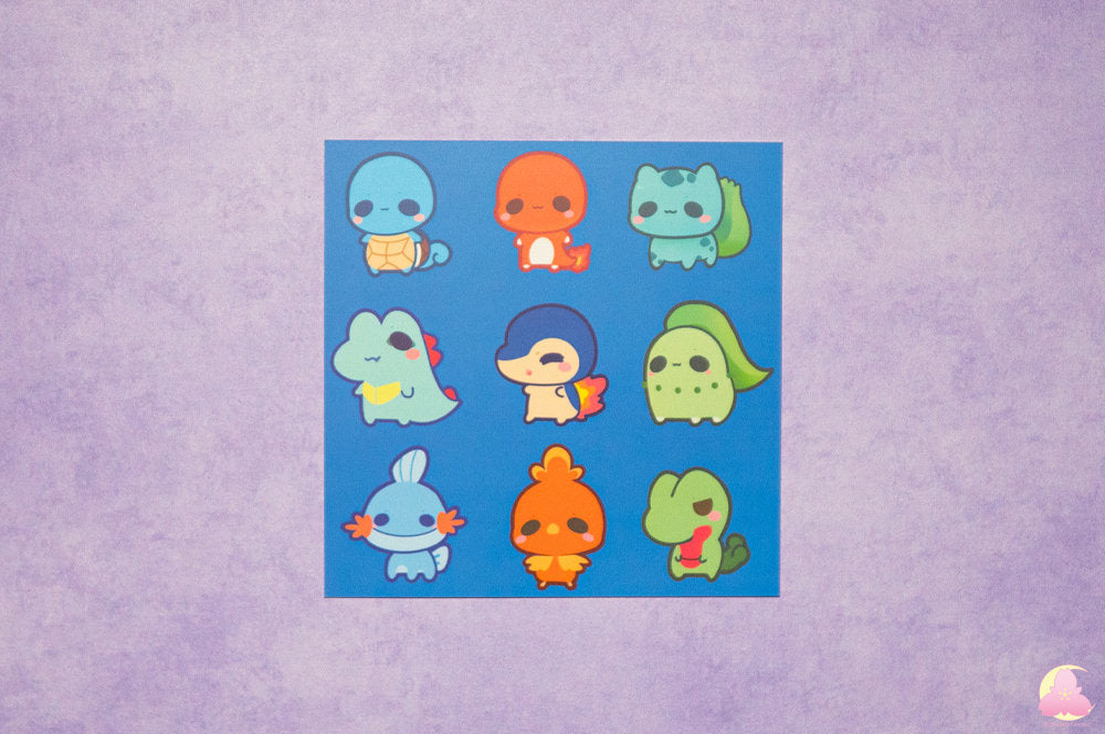Small 4"x4" print | Letter | Display print | Kawaii Gifts | Decorative Print | Stationery