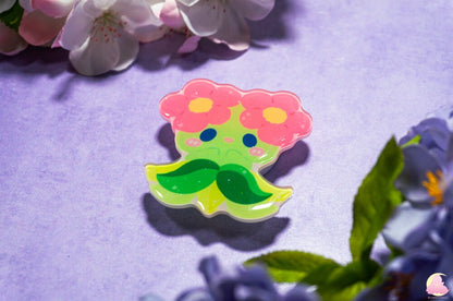 V.X Grass Type/ Cute Animal Phone Grips/Kawaii grip/ Acrylic grips/Glitter acrylic grips/ Poke Phone Grips/ Blossom/ Shaymeen