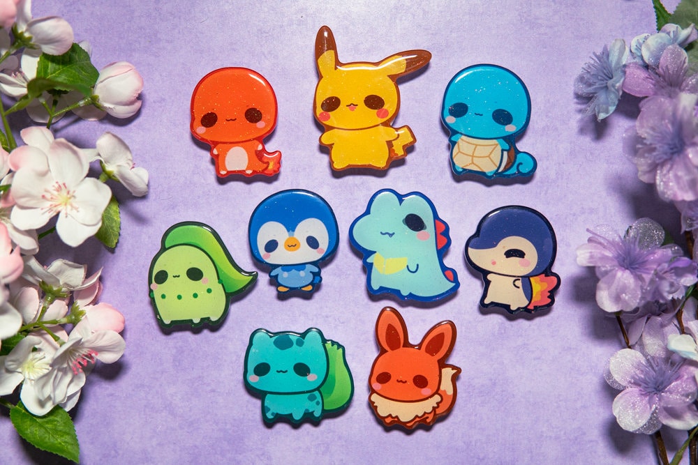 V.6 Cute Animal Phone Grips/ kawaii grip/ Acrylic grips/ glitter acrylic grips/ Poke Phone Grips