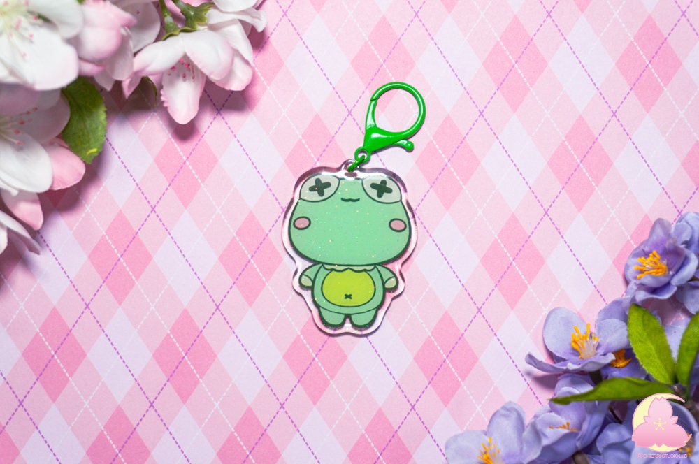 Cute Animal Keychains, Cute keychains, Cow, Frog, Chicken, kawaii keychains