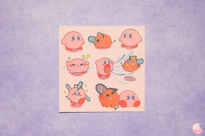 Small 4"x4" print | Letter | Display print | Kawaii Gifts | Decorative Print | Stationery | Cute animals aesthetic