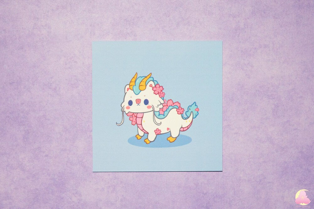 Small 4"x4" print | Letter | Display print | Kawaii Gifts | Decorative Print | Stationery | fantasy print | Aesthetic Print