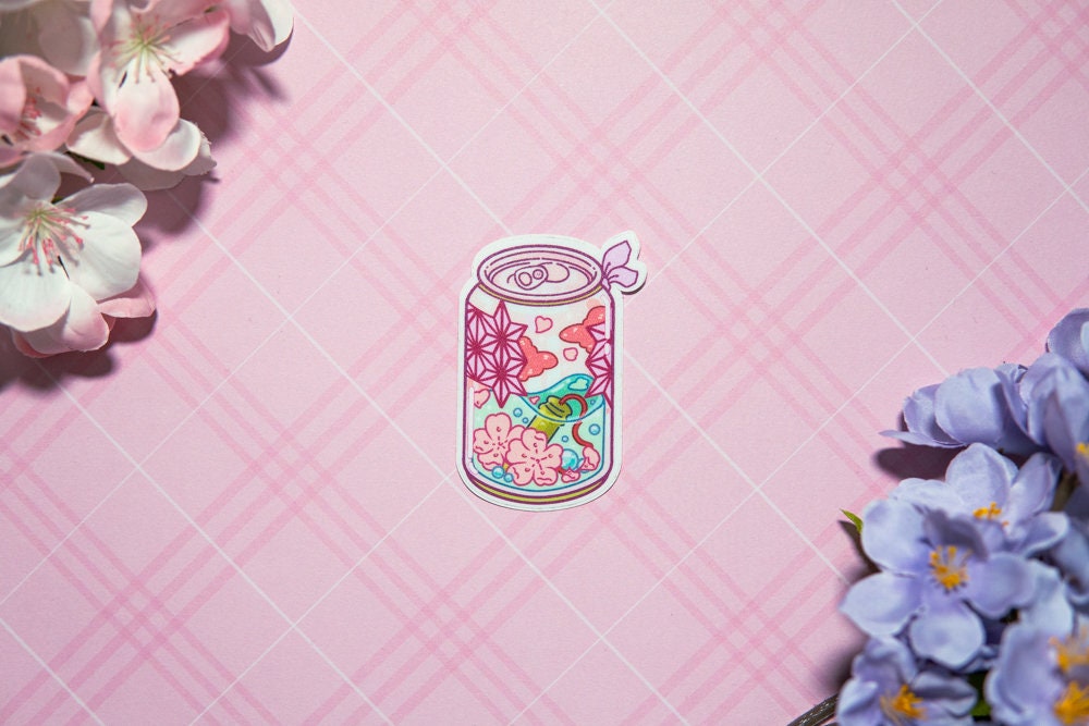 Soda Pop D.S Vinyl Waterproof, UV light resistance, Cute Soda Can Sticker, Cute Sticker, Drinks Sticker, Food Sticker, Aesthetic, Kawaii