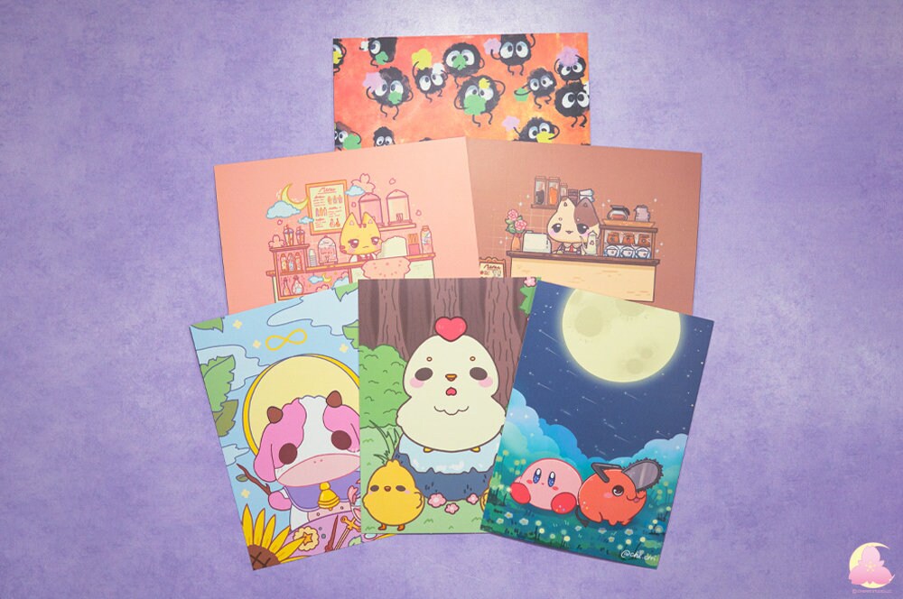 Big 6"x4" print | Letter | Display print | Kawaii Gifts | Decorative Print | Stationery | Kawaii Animals | Gift for Friends | Gift for her