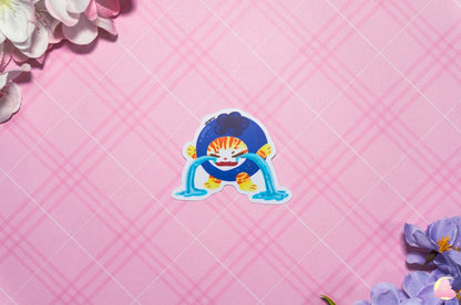 Cute Kitty Sticker Waterproof, Matte Stickers, UV light resistance, waterproof stickers, Cute Stickers, Kawaii Mushroom Stickers