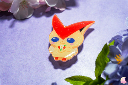 V.X Fire Type/ Cute Animal Phone Grips/Kawaii grip/ Acrylic grips/Glitter acrylic grips/ Poke Phone Grips/ hooh/ 9tails