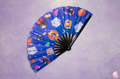 P4. Festival Fan, Rave Fan, Glow in the Dark Fan, Reflective Fan, Kawaii Fan, Cool looking fan, Cute Fan, Summer fan