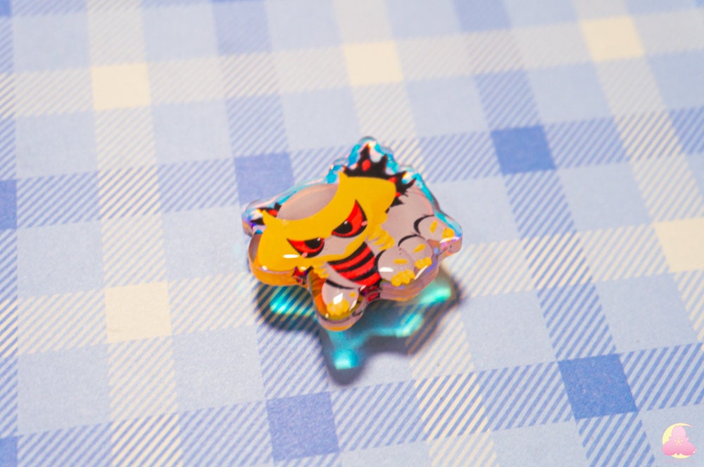 S11. Cute Animal Shoe Charms/ ghost type / kawaii/ Acrylic/ Shiny acrylic/ Reflective