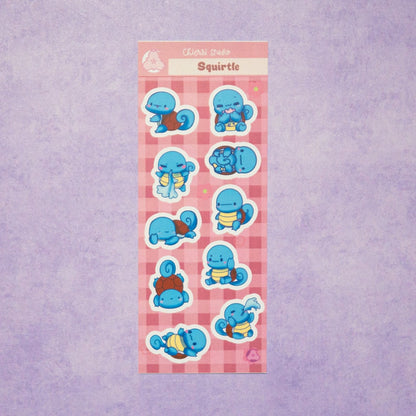 Cute Pokemon Sticker Sheets/ Squirtle Sticker / Beginner Type Stickers/ Gen 1-4 / Gen 5-9 / Kawaii sticker sheets