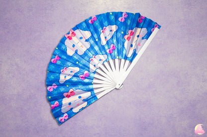 P2. Festival Fan, Rave Fan, Glow in the Dark Fan, Reflective Fan, Kawaii Fan, Cool looking fan, Cute Fan, Summer fan