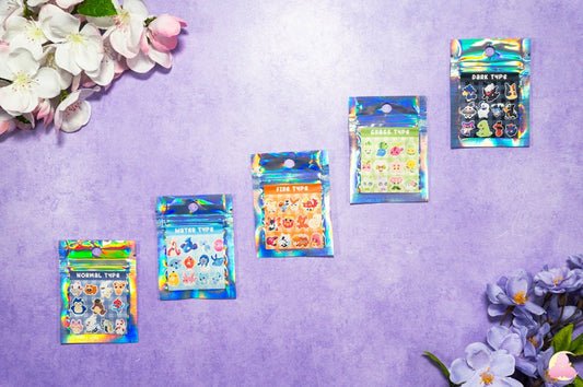 Pokm little charms bag/ Type Pokm/ very cute tiny charms, Cute/ Kawaii/ Cute Charm/ Collectible/ Made For Shaker Keychain