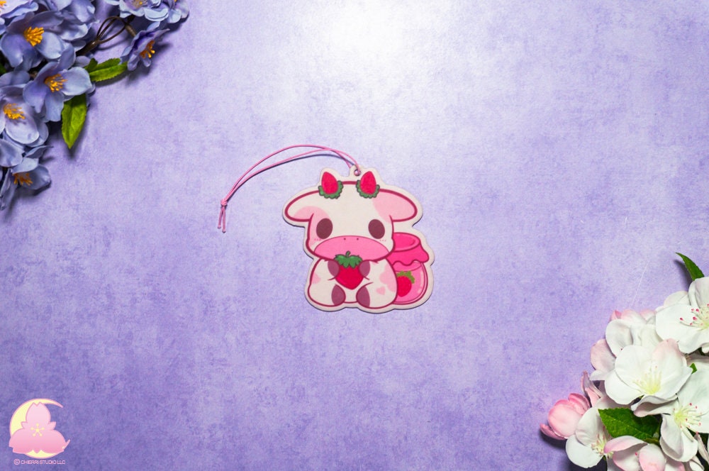 Cute Animals Car freshener, Strawberry cow Air freshener, Frog Air freshener, Hampster Air freshener, Chicken,