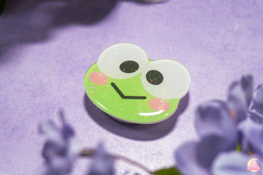 V.19 Cute Phone Grips/ kawaii grip/ Acrylic grips/ glitter acrylic grips/ Animal kawaii/ sturdy grips/ Cute Grips