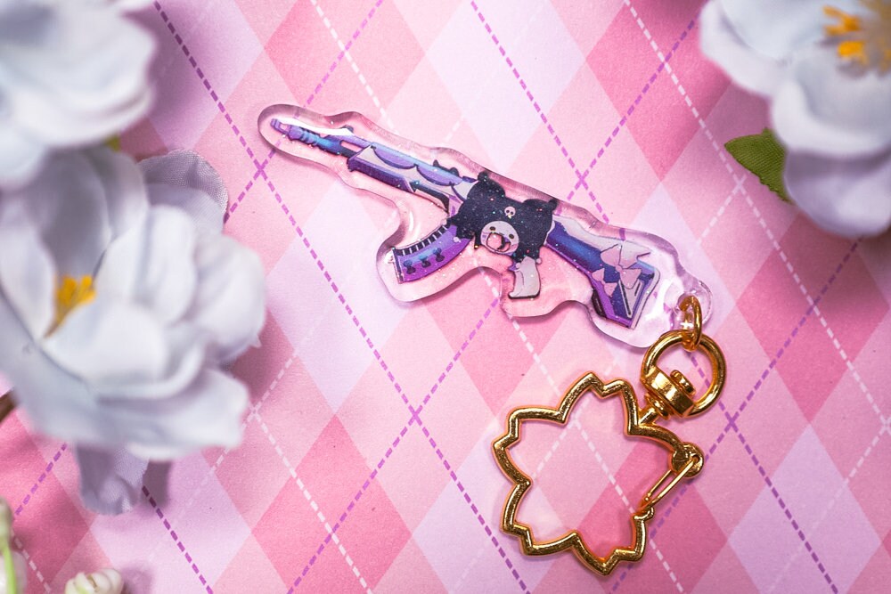 Valo Gun Buddies, Cute Keychain, Rank Keychains, Fist bump buddies, Wingman, Kawaii Glitter keychains
