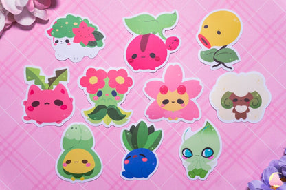 Pkm Sticker Sets Vinyl Waterproof, Matte Stickers, UV light resistance, waterproof stickers, Beginner Pkm