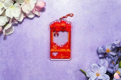 Acrylic Shaker Keychains, Removable Shaker Charms, Magnet Keychains, Cute Keychains, Water/ Grass/ Fire/ Dark/ Grass/ Cherry Blossom Shaker