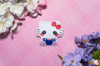Cute Kitty Sticker Waterproof, Matte Stickers, UV light resistance, waterproof stickers, Cute Stickers, Kawaii Mushroom Stickers